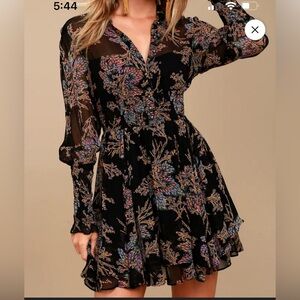 Free People “Fake pretend ruffled mini dress”